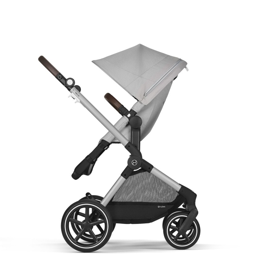 Spacerowicz CYBEX | Eos Lux Lava Grey (Srebrna Ramka)