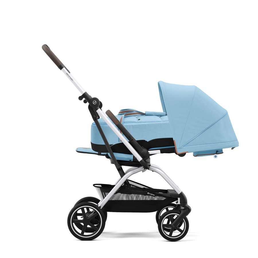 Spacerowicz CYBEX | Eezy S Twist+2 Beach Blue (Srebrna Ramka)