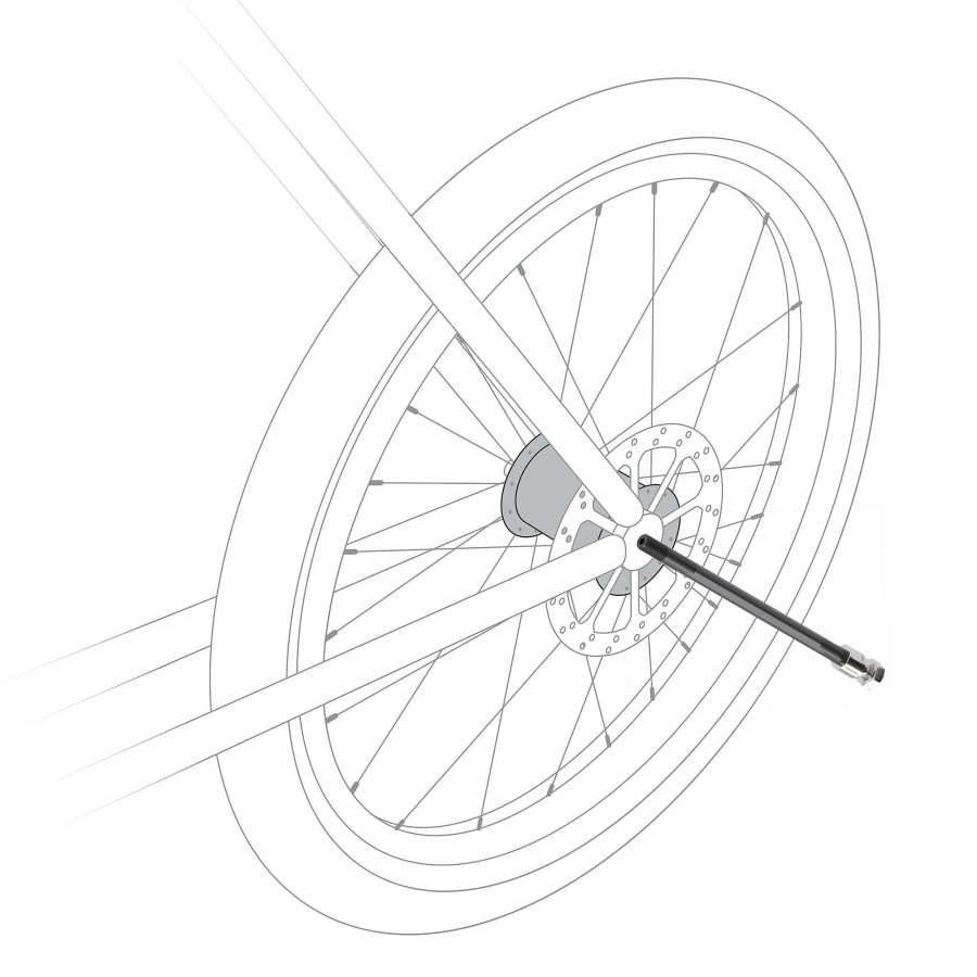 Akcesoria CYBEX | Os Przelotowa Czarny — 166–178 Mm (M12 X 1,5)